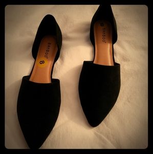 Women's black flats sz 8